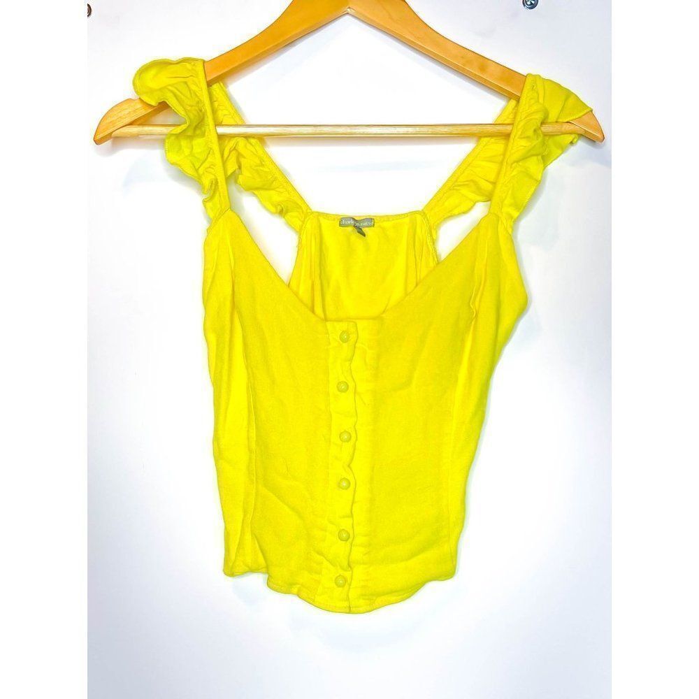 Charlotte Russe Bright‎ Yellow Tank Top M